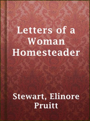 cover image of Letters of a Woman Homesteader